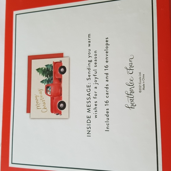 🎅🏼2/26$ NEW 32 pcs Merry Christmas Cards and Red Envelopes 4.25"x6.2" In. - Picture 3 of 9